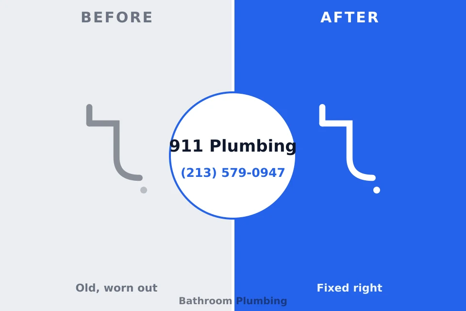 Before and after: plumbing repair Richlandtown, PA